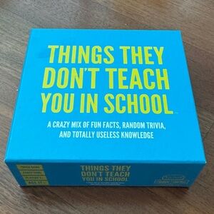 Things They Don’t Teach You in School Card Game